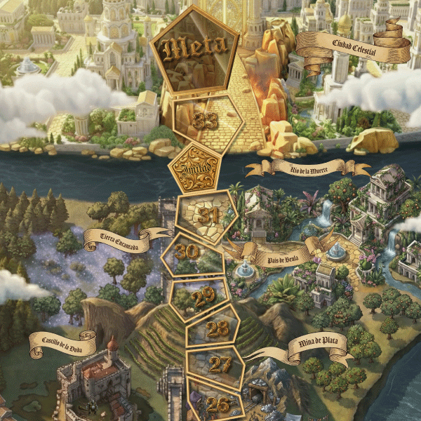 Tablero del juego El Progreso del Peregrino